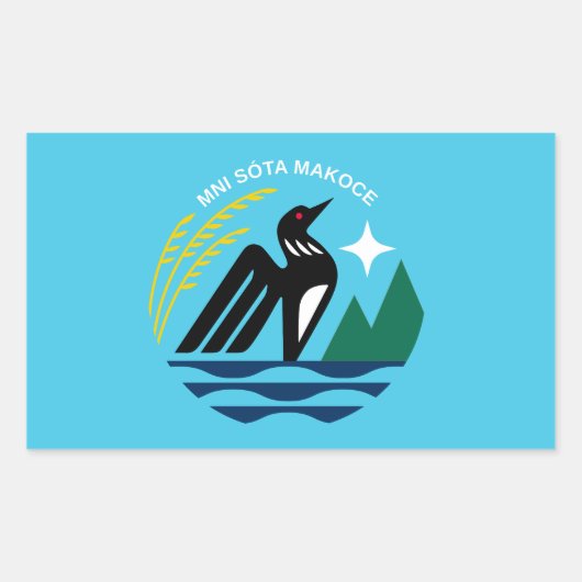 Minnesota staat zegel vlag (Voorkant)