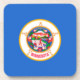 Minnesota Staatsvlagontwerp Bier Onderzetter
