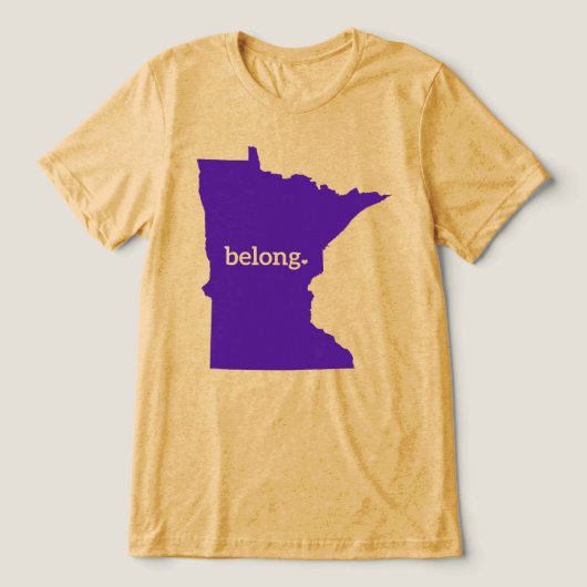 Minnesota State Belong State Pride Tri-Blend Shirt (Design voorkant)