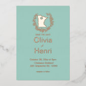 Minnesota State Destination Wedding Folie Uitnodiging (Voorkant)