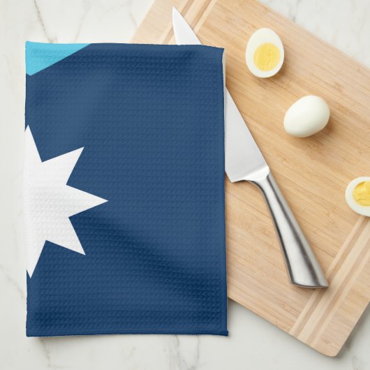 Minnesota State Drapeau Serviette de cuisine (Quart Plié)