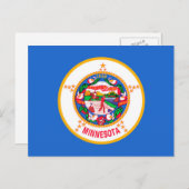 Minnesota State Flag Design Briefkaart (Voorkant / Achterkant)