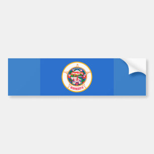 Minnesota State Flag Design Bumpersticker