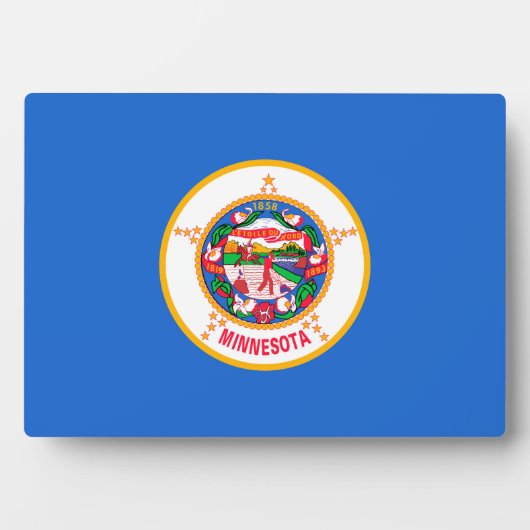 Minnesota State Flag Design Fotoplaat (voorkant)