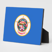 Minnesota State Flag Design Fotoplaat (Zijkant)