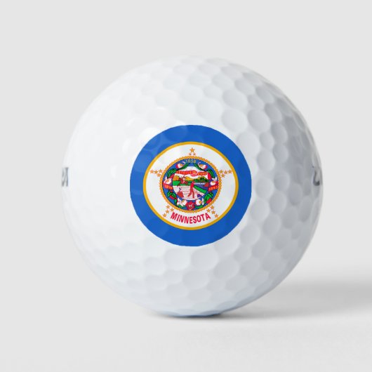Minnesota State Flag Design Golfballen (Voorkant)