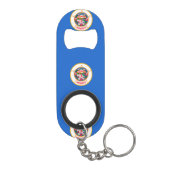 Minnesota State Flag Design Mini Flessenopener (Achterkant)