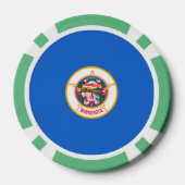 Minnesota State Flag Design Pokerchips (Achterkant)
