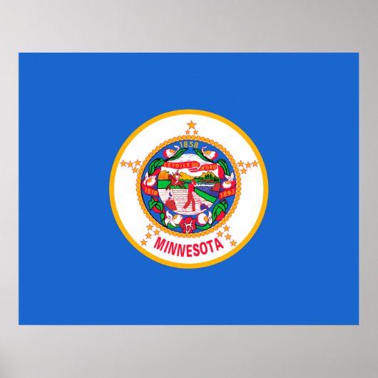 Minnesota State Flag Design Poster (Voorkant)