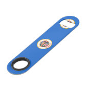 Minnesota State Flag Design Speed Flessenopener (Voorkant Gekanteld)