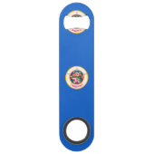 Minnesota State Flag Design Speed Flessenopener (Achterkant)