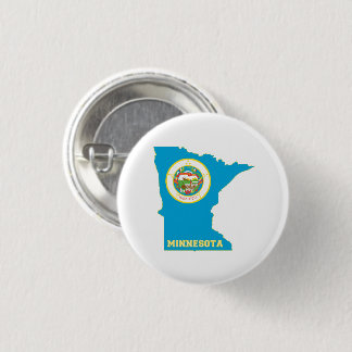 Minnesota State Flag Map Ronde Button 3,2 Cm