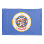 Minnesota State Flag Print Patriot Kussensloop (Achterkant)