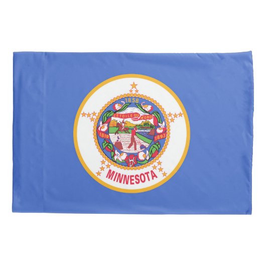 Minnesota State Flag Print Patriot Kussensloop (Achterkant)