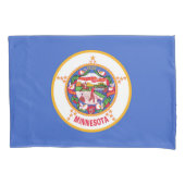 Minnesota State Flag Print Patriot Kussensloop (Voorkant)