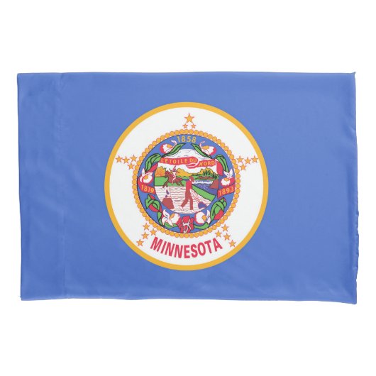 Minnesota State Flag Print Patriot Kussensloop (Voorkant)