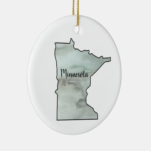 Minnesota State Illustratie Keramisch Ornament (Rechts)