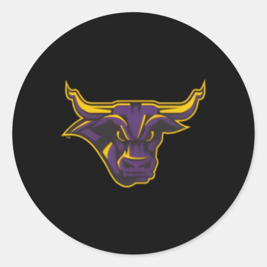 Minnesota State Mavericks links borst Ronde Sticker (Voorkant)