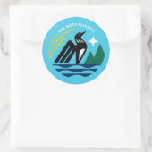 Minnesota State Seal and Bird Ronde Sticker (Tas)