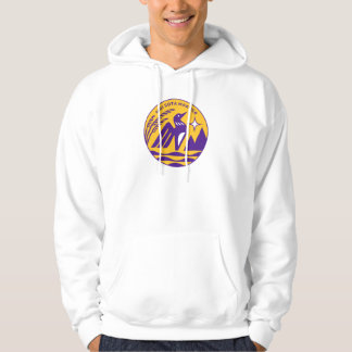 Minnesota State Seal in Viking kleuren Hoodie