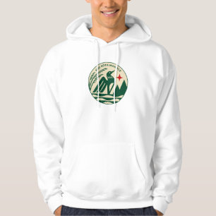 Minnesota State Seal in wilde kleuren Hoodie