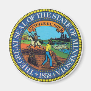Minnesota State Seal Magneet
