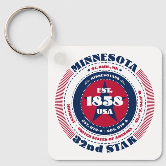 Minnesota State Sleutelhanger (Voorkant)
