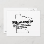 Minnesota State Slogan Briefkaart (Voorkant / Achterkant)