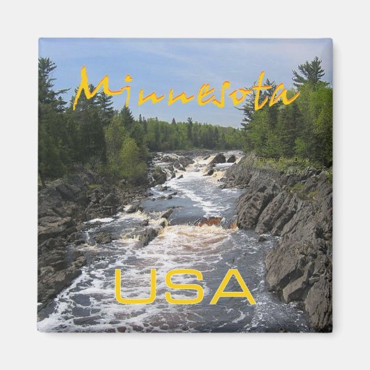 Minnesota State USA Travel Souvenir Frigo Magnet (Devant)