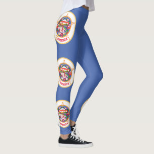 Minnesota State Vlag Leggings