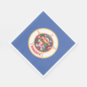 Minnesota State Vlag Servet (Hoek)