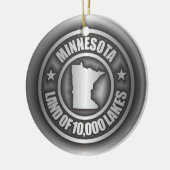 "Minnesota Steel"-Ornamenten Keramisch Ornament (Links)