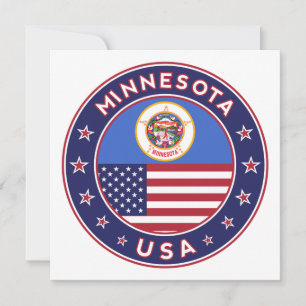 Minnesota sticker, telefoontas, tas, klok