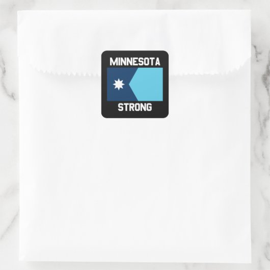 Minnesota Strong Square Sticker (Sac)