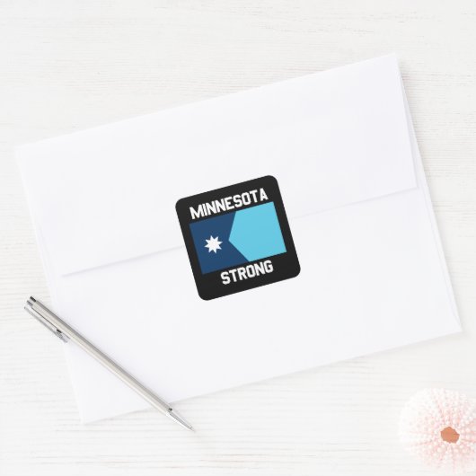 Minnesota Strong Square Sticker (Enveloppe)