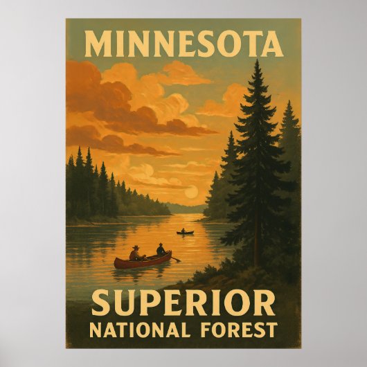 Minnesota Superior National Forest V02 Poster (Voorkant)
