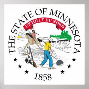 Minnesota-teken Poster