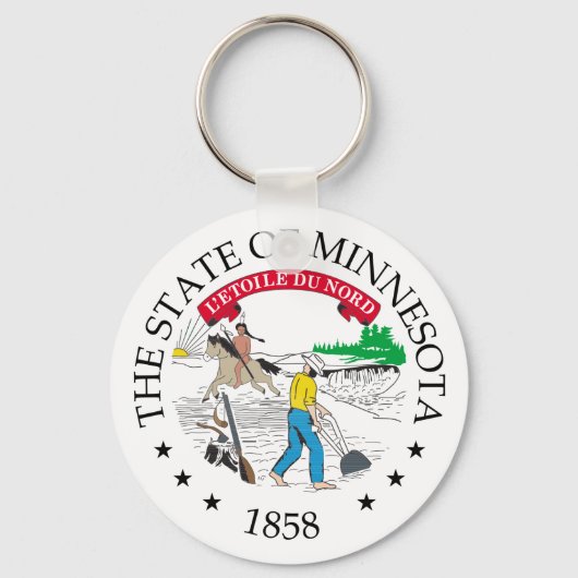 Minnesota-teken Sleutelhanger (Voorkant)