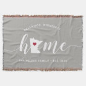 Minnesota Thuisstaat Gepersonaliseerd Deken (Voorkant)