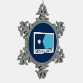 Minnesota Tin Sneeuwvlok Ornament (Links)