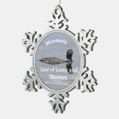 Minnesota Tin Sneeuwvlok Ornament (Rechts)