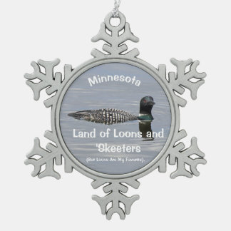 Minnesota Tin Sneeuwvlok Ornament