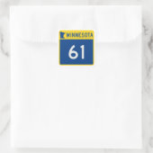 Minnesota Trunk Highway 61 Vierkante Sticker (Tas)