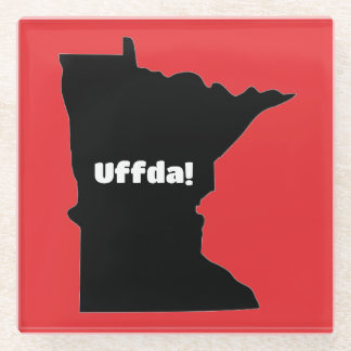  Minnesota Uffda Glass Onderzetter