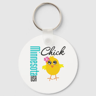 Minnesota USA Chick Sleutelhanger
