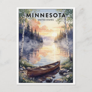 Minnesota USA Reis naar het verleden Briefkaart
