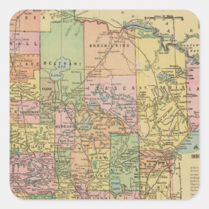 Minnesota Vierkante Sticker