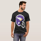 Minnesota Vikings 8bit Helmet Only T-shirt (Voorkant volledig)
