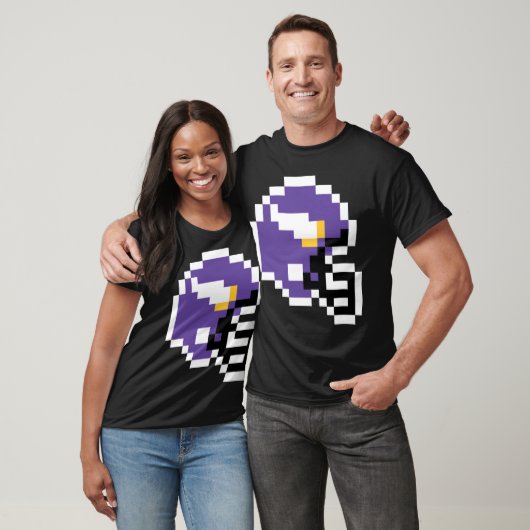 Minnesota Vikings 8bit Helmet Only T-shirt (Unisex)