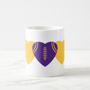 Minnesota Vikings Football Heart Design Koffiemok